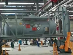 5 tonnellate Serbatoio ISO Container Turnover Rotation Machine Rotation Rotating Frame Machine